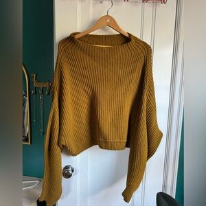 Free People Cropped Sweater
